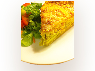 Smoked Salmon, Roast Fennel & Gruyere Tart