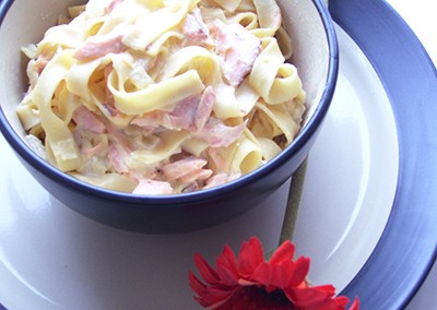 Smoked Salmon Carbonara