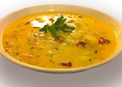 Smoked Salmon and Slow-Roasted Tomato Chowder