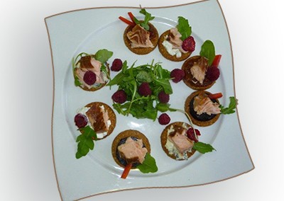 Smoked Salmon Festive Canapés